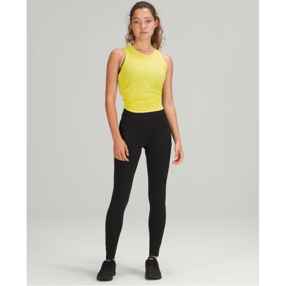Lululemon Base Pace High-Rise Tight‎ 28 Black Nulux Running Leggings LW5DQFS 6